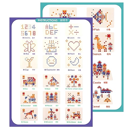 3D Dinosaur & Screw Construction Kit STEM Educational Puzzle Set for Kids