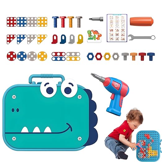 3D Dinosaur & Screw Construction Kit STEM Educational Puzzle Set for Kids